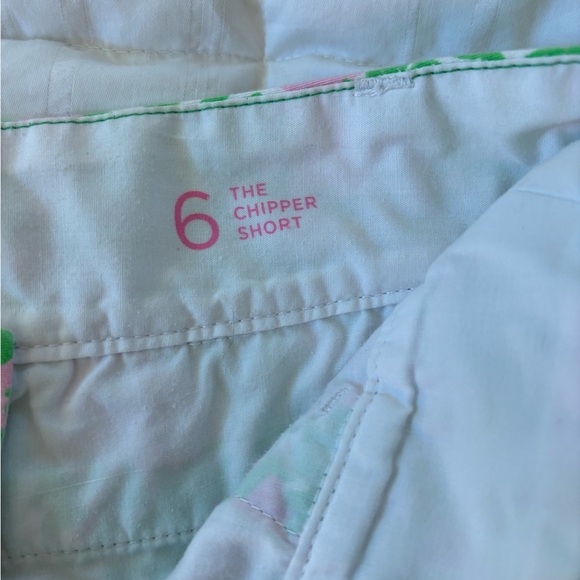 Lily Pulitzer Shorts. Green and pink pattern. In great condition. - Picture 4 of 5